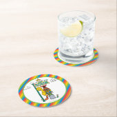 Sesame Street Characters & Street Sign Round Paper Runder Pappuntersetzer (Vor Ort)