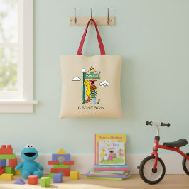 Sesame Street Characters & Street Sign Tote Bag Tragetasche