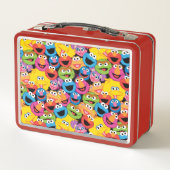 Sesame Street-Charakter stellt Muster gegenüber Metall Lunch Box (Rückseite)