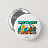 Sesame Street Charaktere & Straßenschild Geburtsta Button (Vorne & Hinten)