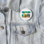 Sesame Street Charaktere & Straßenschild Geburtsta Button (Beispiel)