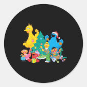 Sesame Street Christmas Pals Runder Aufkleber (Vorderseite)