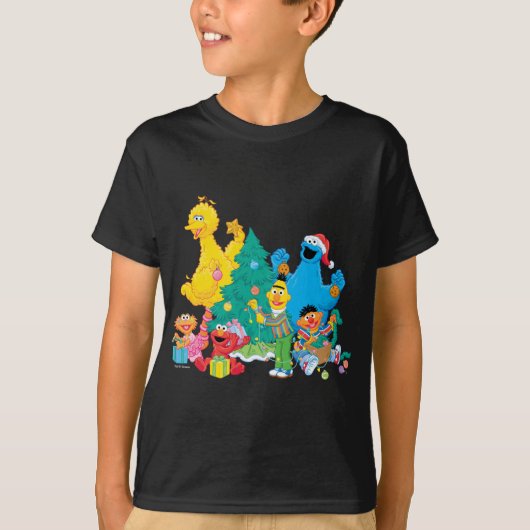 Sesame Street Christmas Pals T Shirt (Vorderseite)