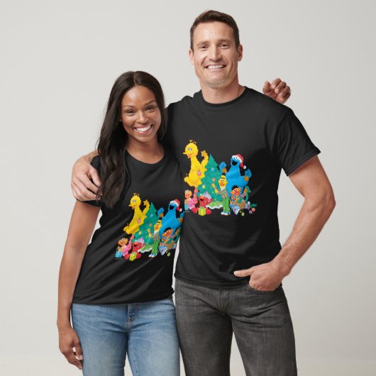 Sesame Street Christmas Pals T Shirt (Unisex)