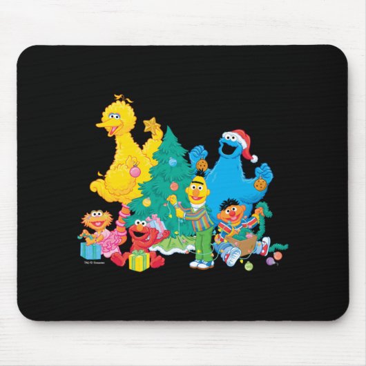 Sesame Street Christmas Pals T Shirt  Mousepad (Vorne)