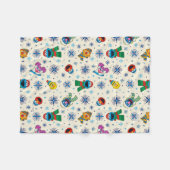 Sesame Street Christmas Snowflake Pattern Fleecedecke (Vorderseite (Horizontal))