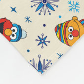 Sesame Street Christmas Snowflake Pattern Fleecedecke (Ecke)