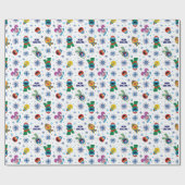 Sesame Street Christmas Snowflake Pattern Geschenkpapier (Flach)