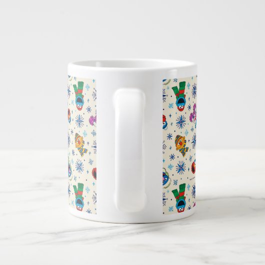 Sesame Street Christmas Snowflake Pattern Jumbo-Tasse (Rückseite)