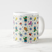 Sesame Street Christmas Snowflake Pattern Jumbo-Tasse (Vorderseite Rechts)