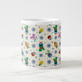 Sesame Street Christmas Snowflake Pattern Jumbo-Tasse (Vorderseite)