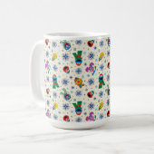 Sesame Street Christmas Snowflake Pattern Kaffeetasse (Vorderseite Links)