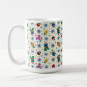 Sesame Street Christmas Snowflake Pattern Kaffeetasse (Links)