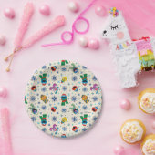 Sesame Street Christmas Snowflake Pattern Pappteller (Party)