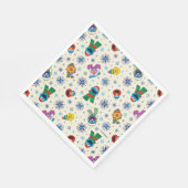 Sesame Street Christmas Snowflake Pattern Serviette (Ecke)
