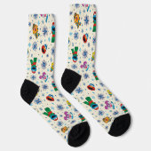 Sesame Street Christmas Snowflake Pattern Socken (Rechts)