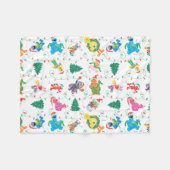 Sesame Street Christmas Tree Pattern Fleecedecke (Vorderseite (Horizontal))