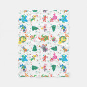 Sesame Street Christmas Tree Pattern Fleecedecke (Vorderseite)