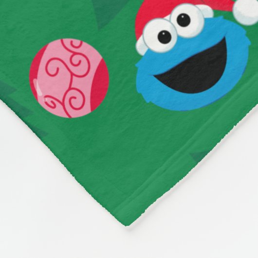Sesame Street Christmas Tree Pattern Fleecedecke (Ecke)