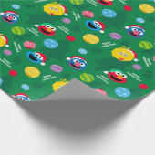 Sesame Street Christmas Tree Pattern Geschenkpapier (Ecke)