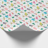 Sesame Street Christmas Tree Pattern Geschenkpapier (Ecke)
