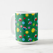 Sesame Street Christmas Tree Pattern Kaffeetasse (Vorderseite Links)