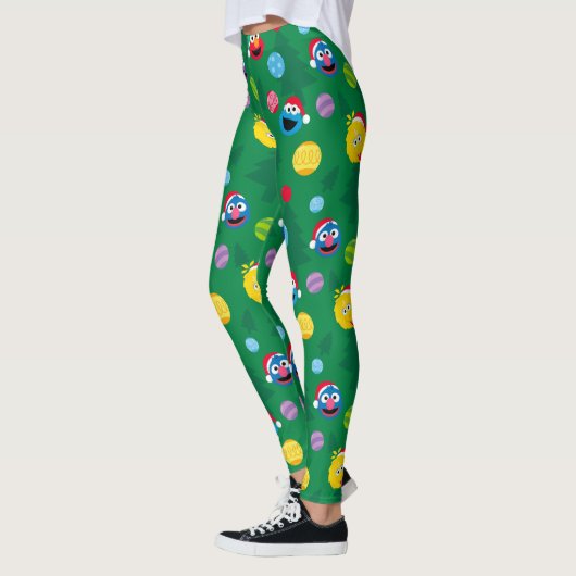 Sesame Street Christmas Tree Pattern Leggings (Links)