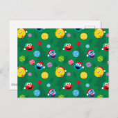 Sesame Street Christmas Tree Pattern Postkarte (Vorne/Hinten)