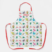 Sesame Street Christmas Tree Pattern Schürze (Vorderseite)