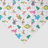 Sesame Street Christmas Tree Pattern Seidenpapier (Ausschnitt)