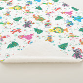Sesame Street Christmas Tree Pattern Sherpadecke (3/4)