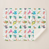 Sesame Street Christmas Tree Pattern Sherpadecke (Vorderseite (Horizontal))