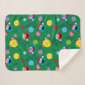 Sesame Street Christmas Tree Pattern Sherpadecke (Vorderseite (Horizontal))