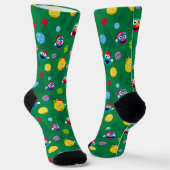 Sesame Street Christmas Tree Pattern Socken (Gewinkelt)