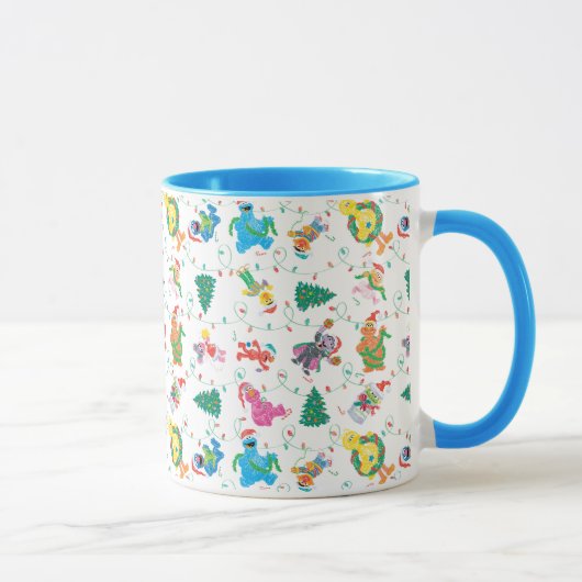 Sesame Street Christmas Tree Pattern Tasse (Rechts)