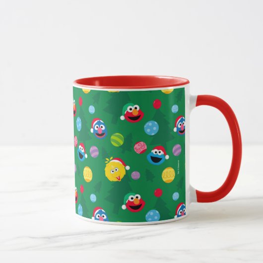 Sesame Street Christmas Tree Pattern Tasse (Rechts)