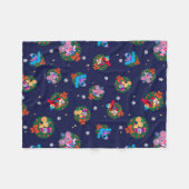 Sesame Street Christmas Wreath Pattern Fleecedecke (Vorderseite (Horizontal))