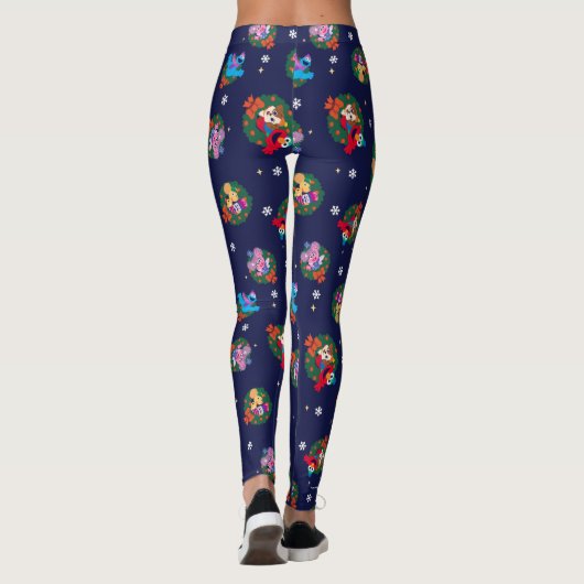 Sesame Street Christmas Wreath Pattern Leggings (Rückseite)