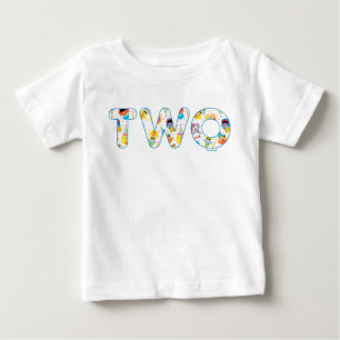 Sesame Street Confetti Muster 2. Geburtstag Baby T-shirt