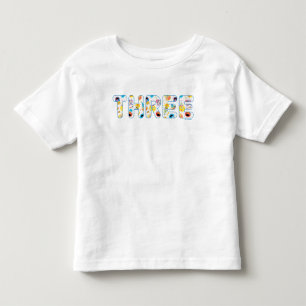 Sesame Street Confetti Muster Dritter Geburtstag Kleinkind T-shirt