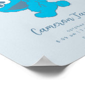Sesame Street Cookie Monster Baby Birth Stats Poster (Ecke)