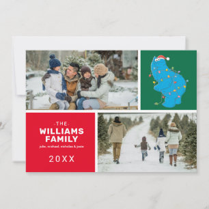 Sesame Street   Cookie Monster Familienfoto Feiertagskarte