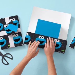 Sesame Street   Cookie Monster Geburtstagskreideta Geschenkpapier
