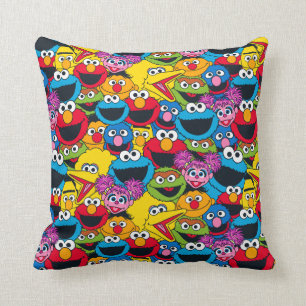 Sesame Street Crew Pattern Kissen