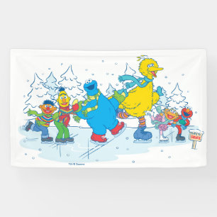 Sesame Street   Eis laufende Freunde Banner