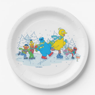 Sesame Street Eis laufende Freunde Pappteller