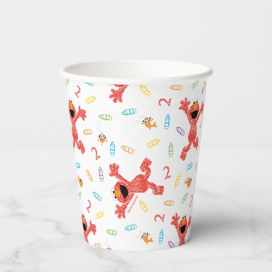 Sesame Street Elmo | Birthday Crayon Pappbecher (Rückseite)