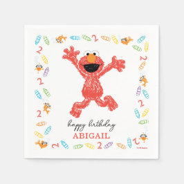 Sesame Street Elmo | Birthday Crayon Serviette