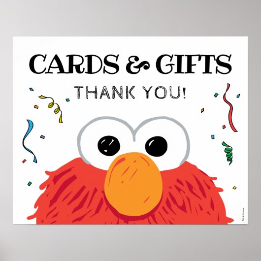 Sesame Street - Elmo Chalkboard Cards & Gifts Sign Poster (Vorne)