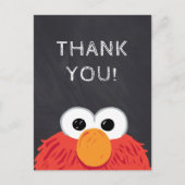 Sesame Street Elmo Chalkboard Geburtstag Postkarte (Vorderseite)